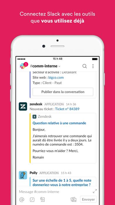 Slack Capture d'écran de l'application #5