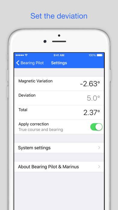 Bearing Pilot App screenshot