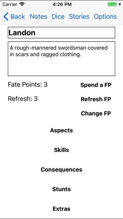Fate Core Folio App screenshot #2