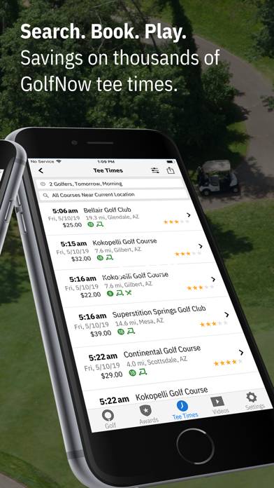 Golfshot Golf GPS plus Watch App Capture d'écran de l'application #5