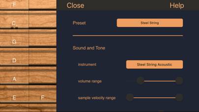 iFretless Guitar captura de pantalla