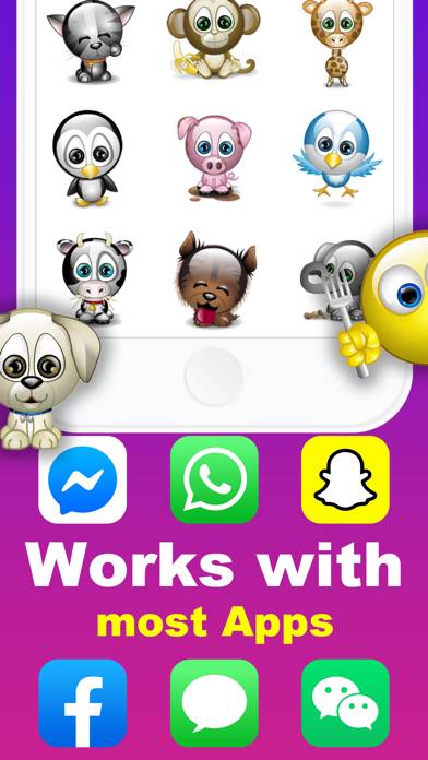 Animated Emoji 3D Sticker GIF App screenshot