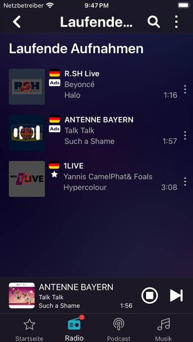 Audials Play App-Screenshot