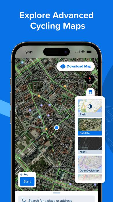Bikemap: Bike Trails & Tracker App skärmdump #5