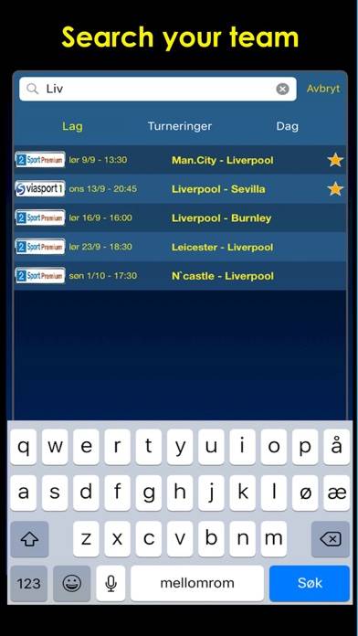 Tv-fotball App screenshot #4