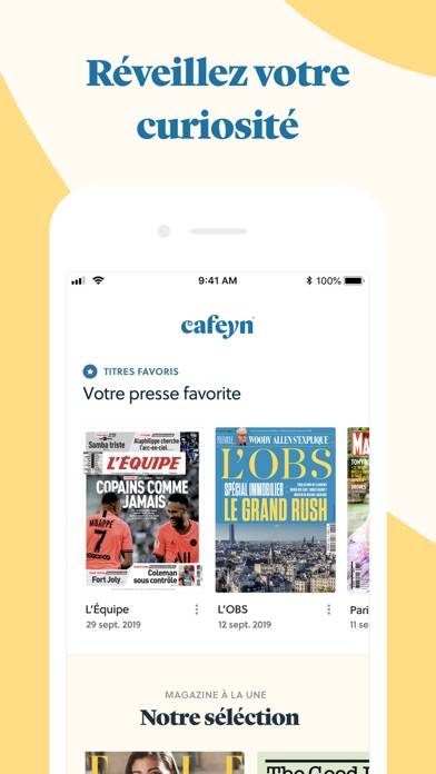 CAFEYN  –  presse et magazines capture d'écran