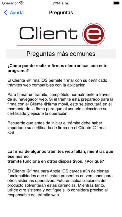 Autofirma App Captura de pantalla de la aplicación