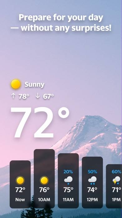 Yahoo Weather Captura de pantalla de la aplicación #5