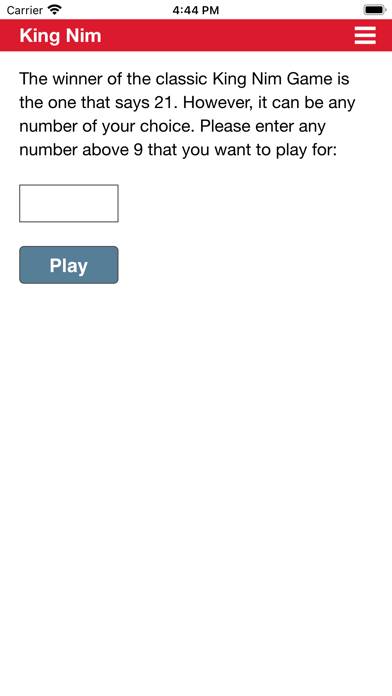 King Nim Game schermata del gioco