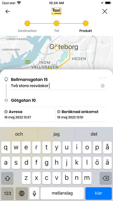 Taxifix App skärmdump