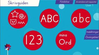 Skrivguiden App skärmdump
