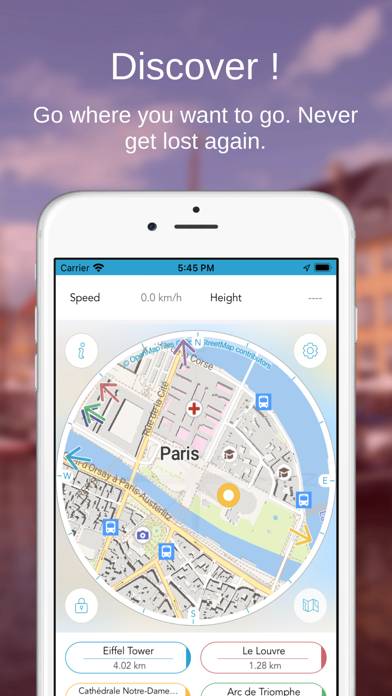 Paris on Foot : Offline Map Captura de pantalla de la aplicación #1