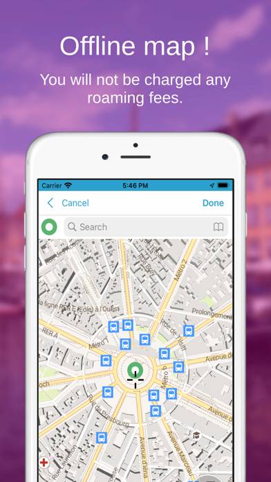 Paris on Foot : Offline Map Captura de pantalla de la aplicación #2