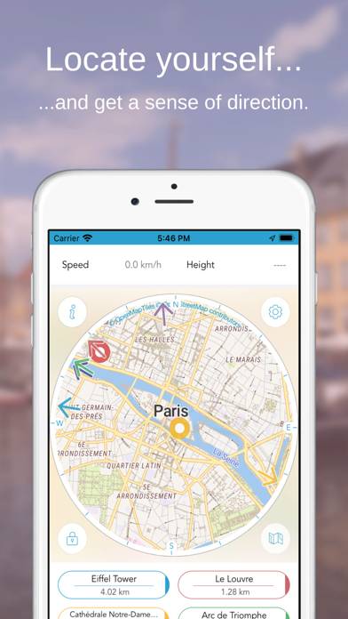 Paris on Foot : Offline Map Captura de pantalla de la aplicación #3