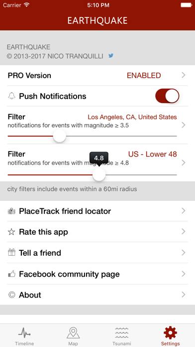 Earthquake App-Screenshot #3