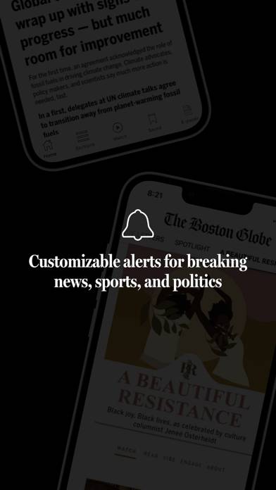 The Boston Globe App screenshot