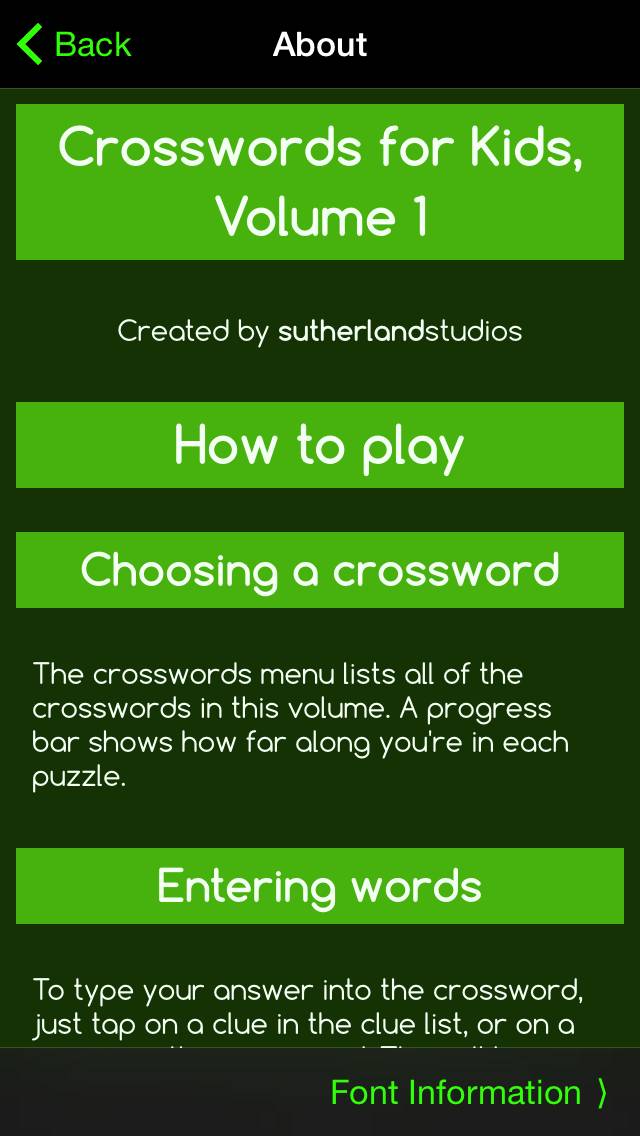 Crosswords for Kids 1 App screenshot #5