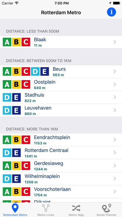 Rotterdam Metro App-Screenshot #1