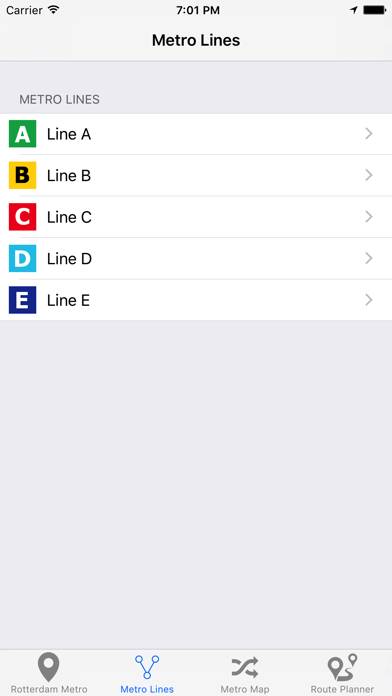 Rotterdam Metro Captura de pantalla de la aplicación #3