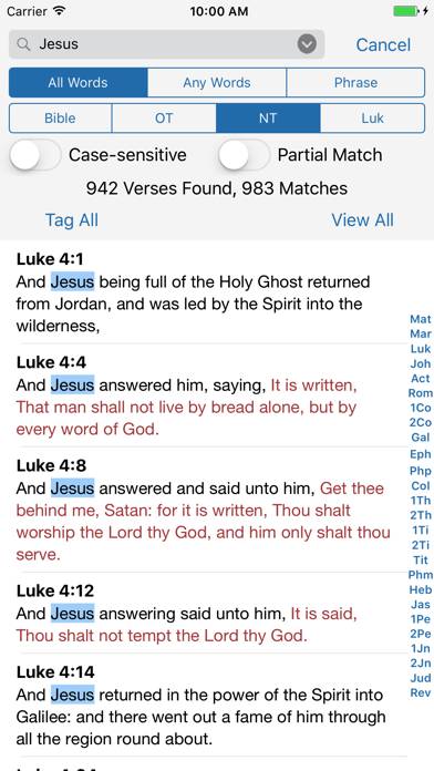 E-Sword LT: Bible Study to Go Captura de pantalla de la aplicación #2