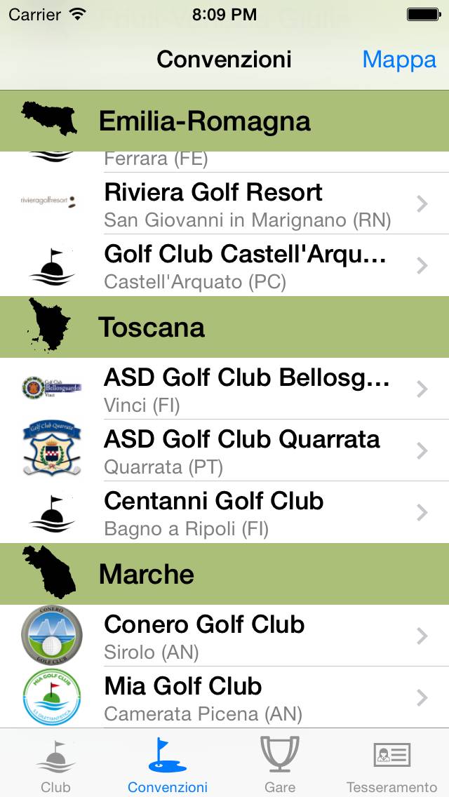 Mia Golf Club Schermata dell'app