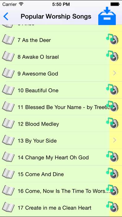 Worship and Praise Lyrics App screenshot #2
