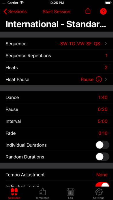 Ballroom Competition Trainer App screenshot