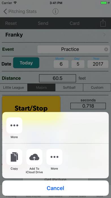 Pitching & Throwing Radar Gun App screenshot