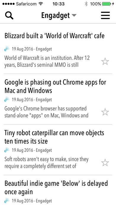 NewsBar RSS reader Uygulama ekran görüntüsü #1