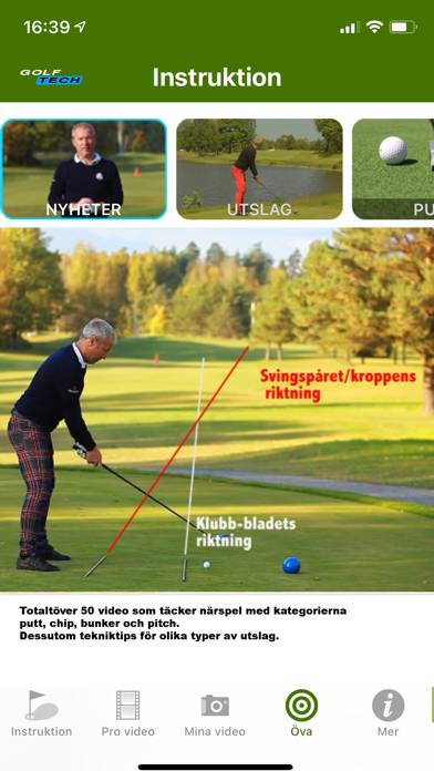 GolfTech App skärmdump #4
