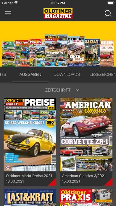 Oldtimer Magazine App-Screenshot