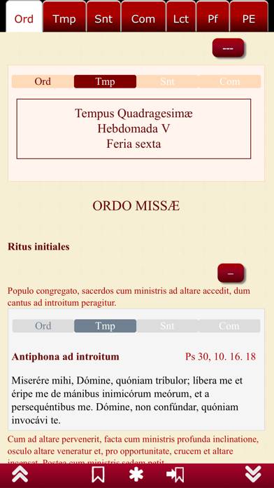 Missale Romanum Schermata dell'app #3