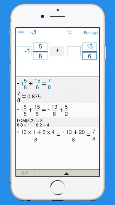 Fraction Calculator 4in1 App screenshot