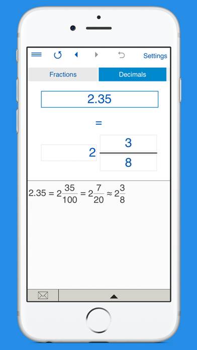 Fraction Calculator 4in1 App screenshot