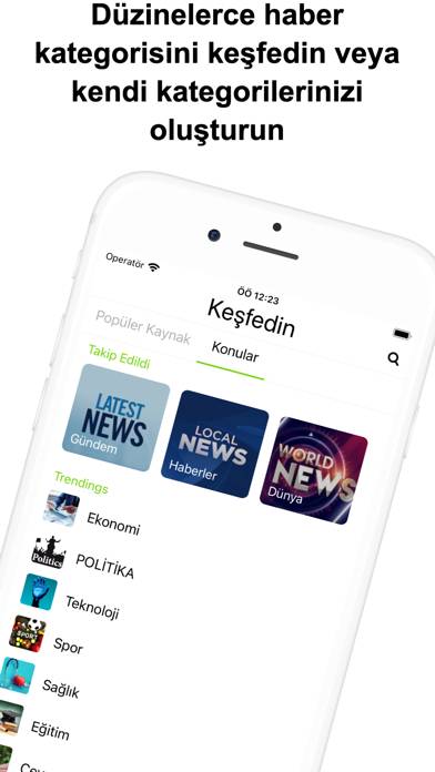 Türk Haberleri App-Screenshot