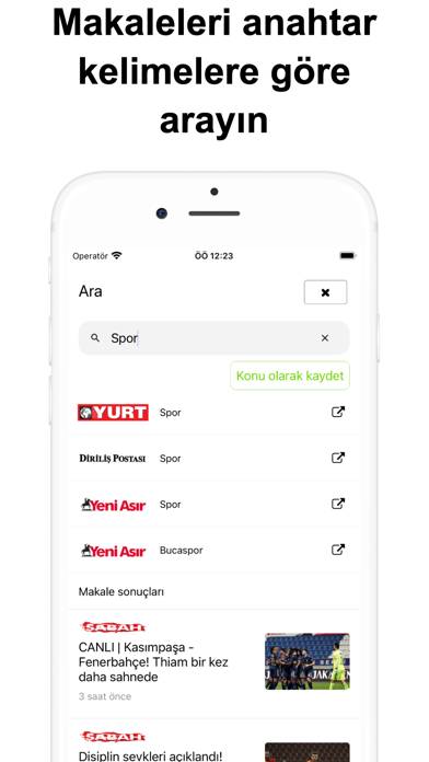 Türk Haberleri App-Screenshot