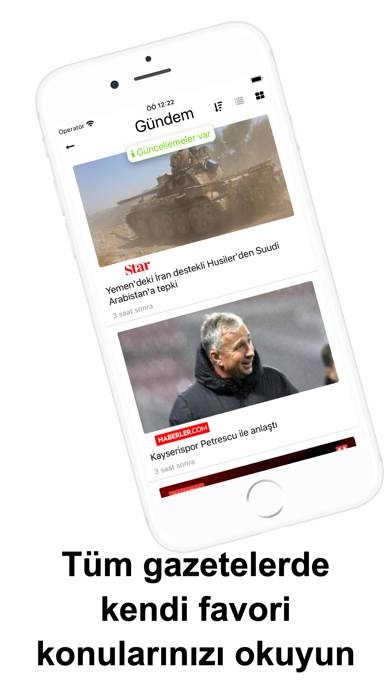 Türk Haberleri App-Screenshot