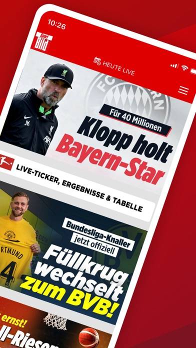 SPORT BILD: Alle Fussball News App-Screenshot