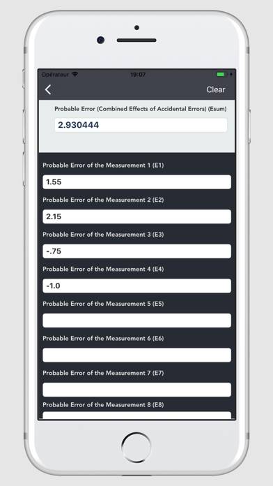 Engineering Survey Calculator Captura de pantalla de la aplicación #3