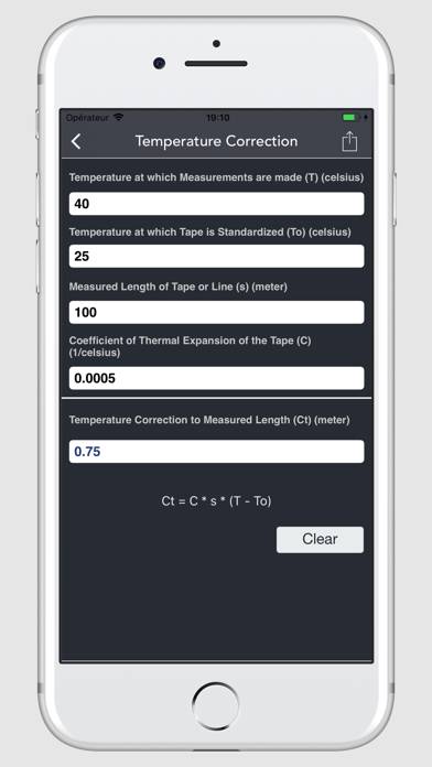 Engineering Survey Calculator Captura de pantalla de la aplicación #5