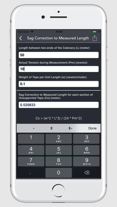 Engineering Survey Calculator Captura de pantalla de la aplicación #6