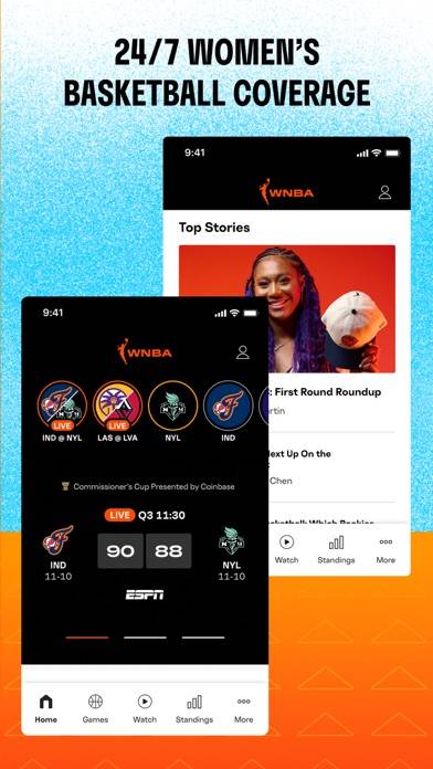 WNBA: Live Games & Scores App skärmdump #2