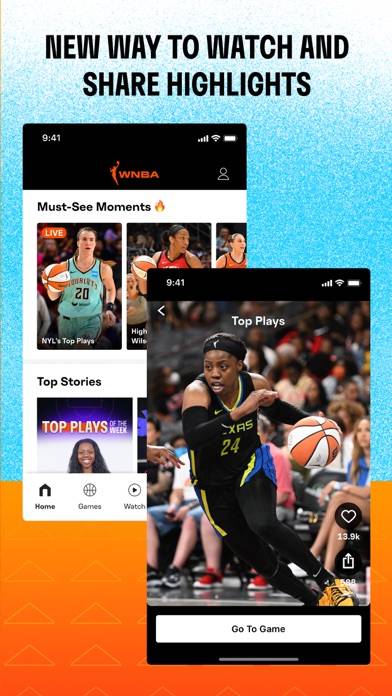 WNBA: Live Games & Scores App skärmdump #3