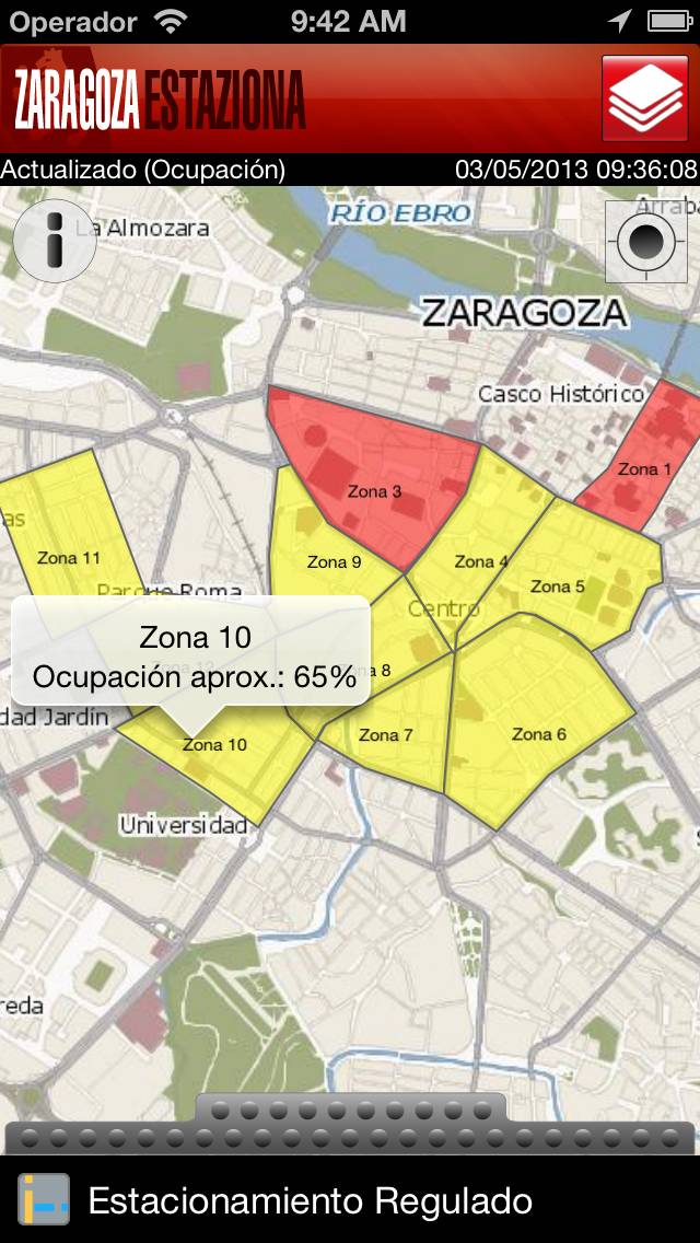 Zaragoza Parking Captura de pantalla de la aplicación #2
