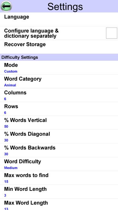 Word Search Ultimate plus Captura de pantalla de la aplicación #3