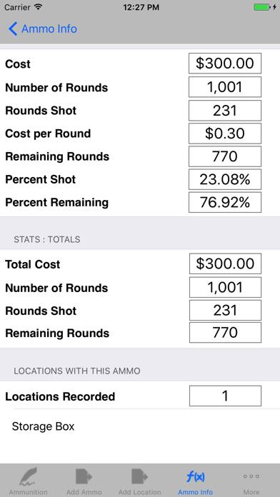 Ammo Inventory,Price per Round App screenshot #4