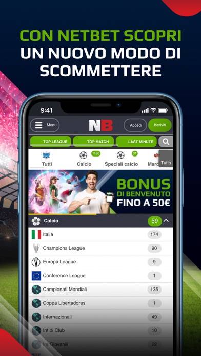 NetBet Scommesse Sportive Schermata dell'app #1