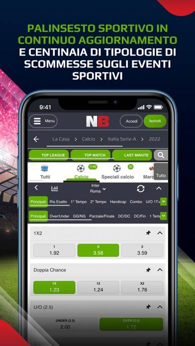 NetBet Scommesse Sportive Schermata dell'app