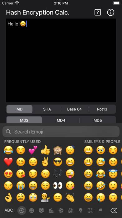 Hash & Encryption Calculator Schermata dell'app