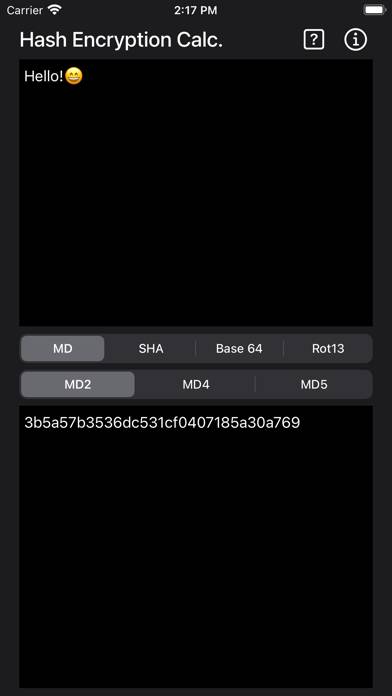 Hash & Encryption Calculator Schermata dell'app